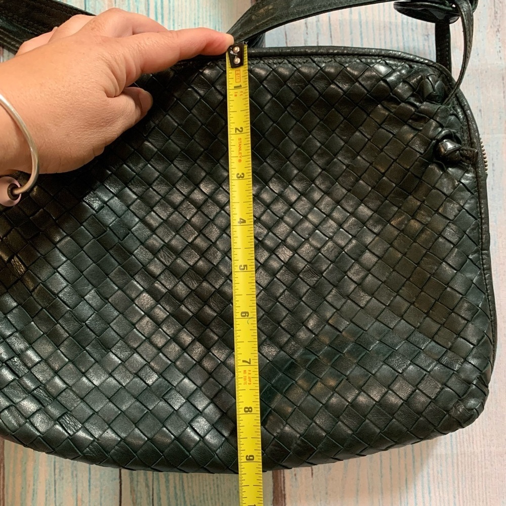 Dark green Bottega Veneta Woven Crossbody Bag - Picture 11 of 13